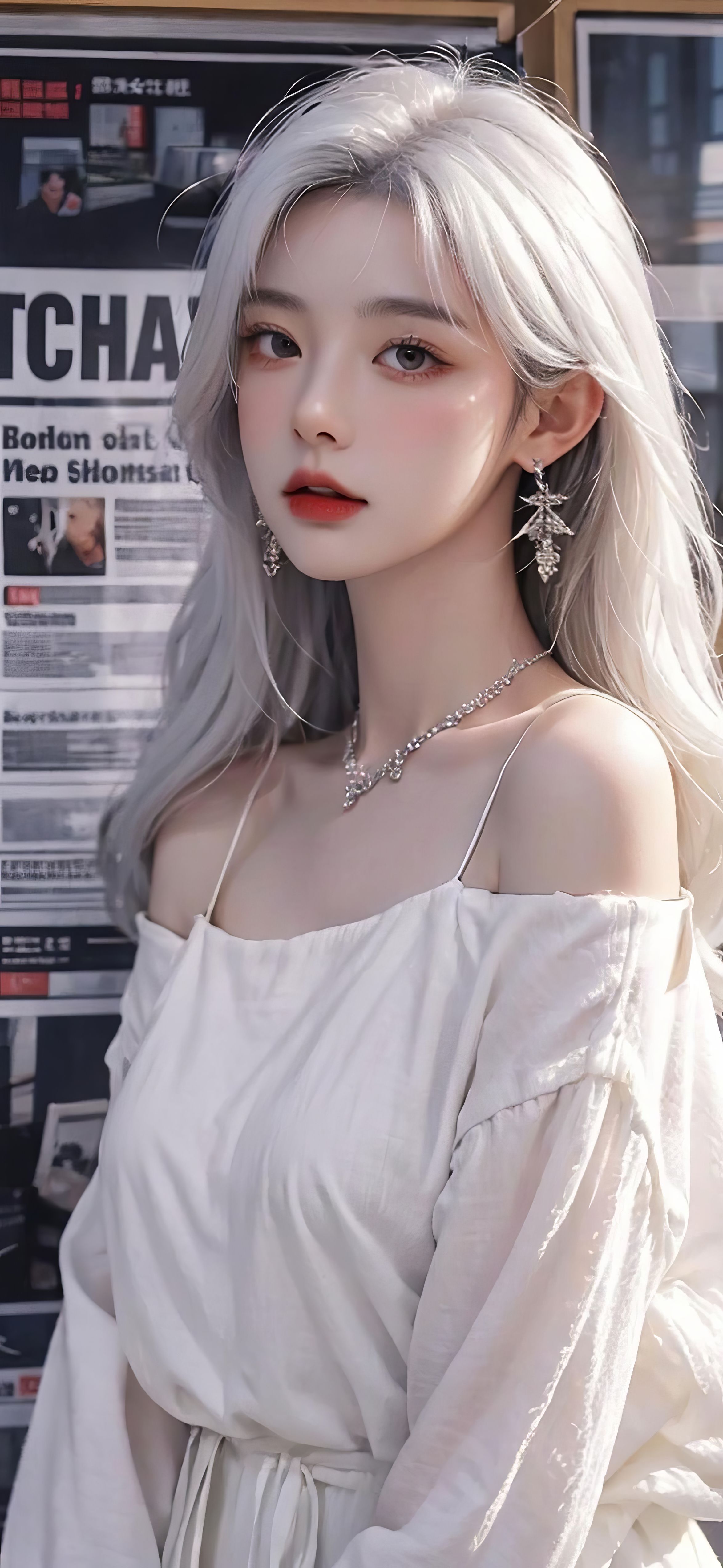 图片[8]|超火报纸手机墙壁纸女孩|智创宝库资源站