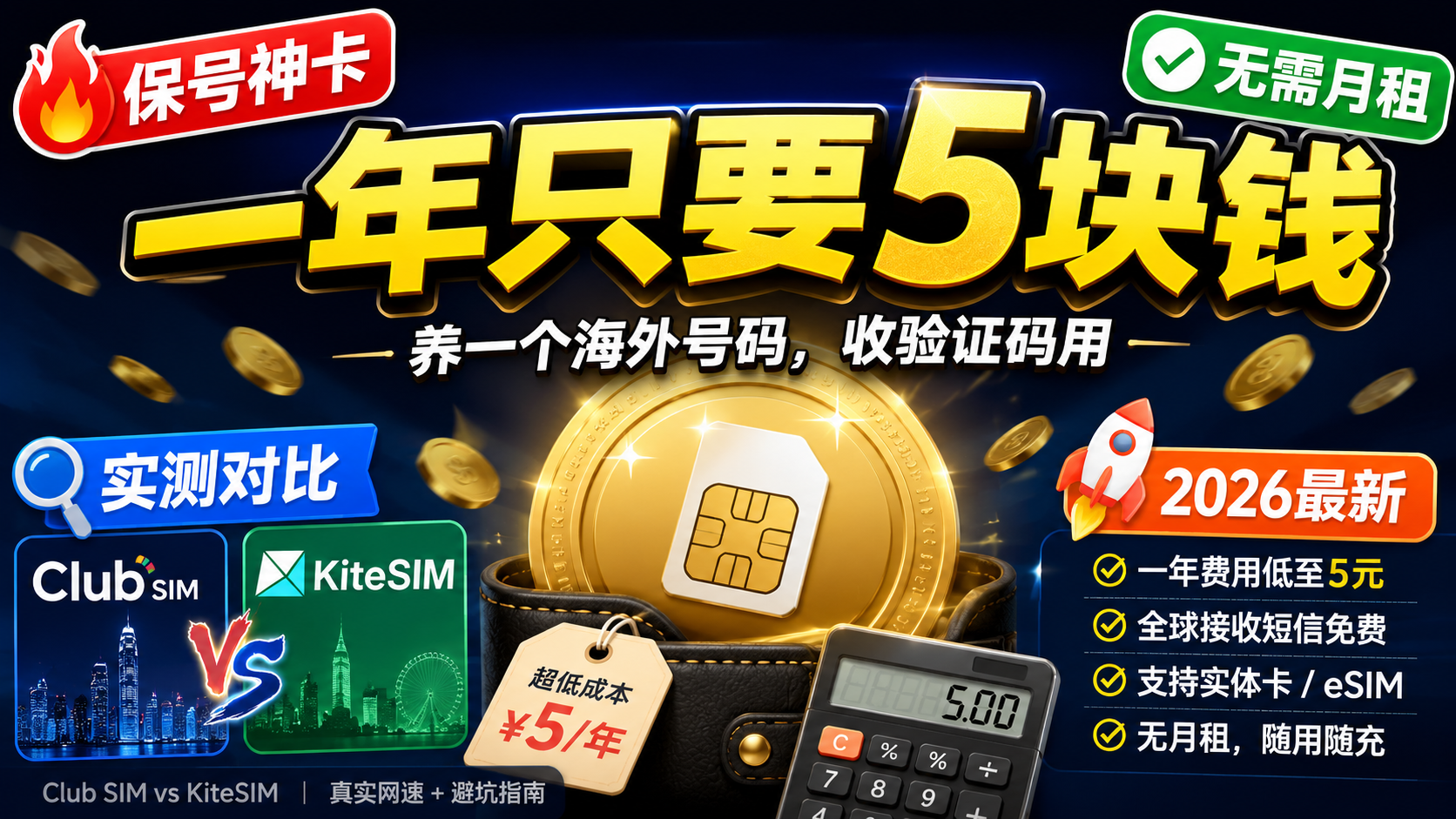 Club SIM vs KiteSIM：谁才是真正的保号之王？（附实测网速+避坑指南）|智创宝库资源站