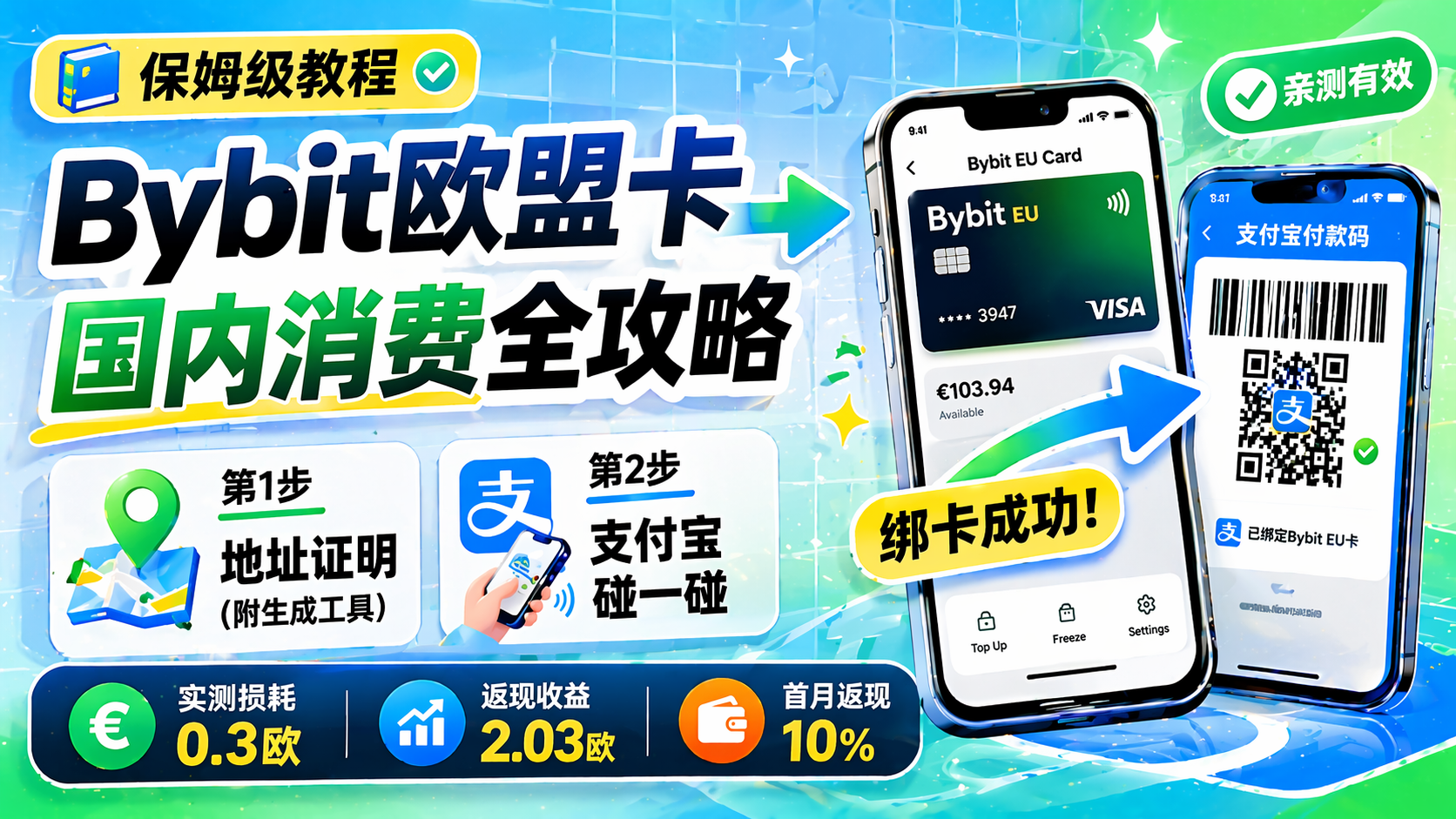 图片[1]|90%的人卡在地址证明？Bybit欧区卡国内消费最全教程（含造假黑科技）